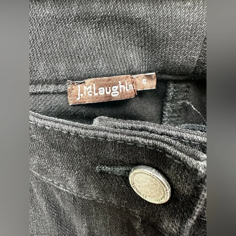 J.McLaughlin Women Black Wash Slim Fit Denim Jeans Size 4‎ - Picture 5 of 7